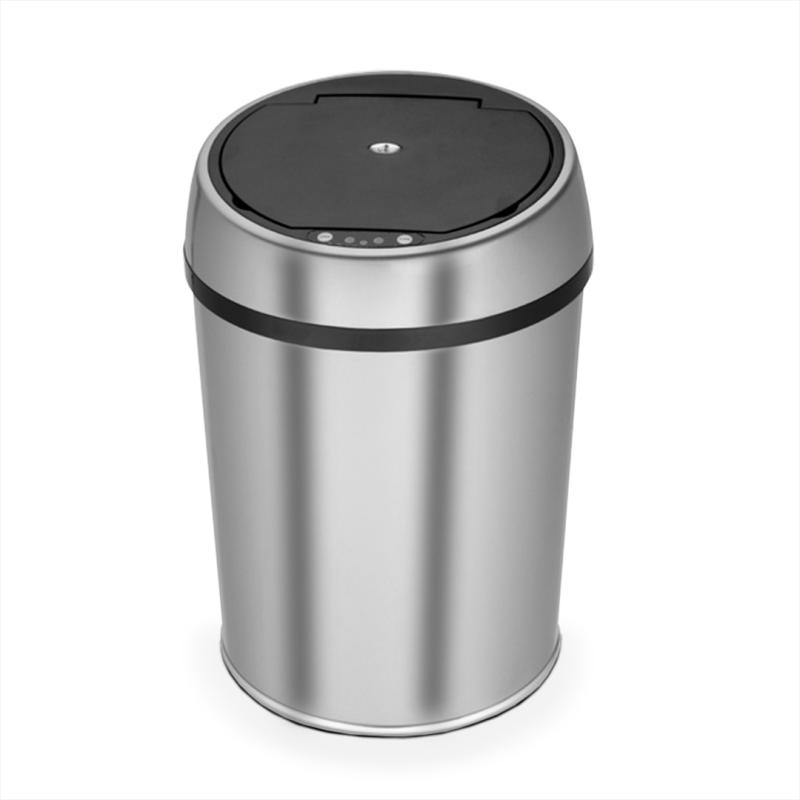 Cesto de basura automático Mio 15 litros plateado
