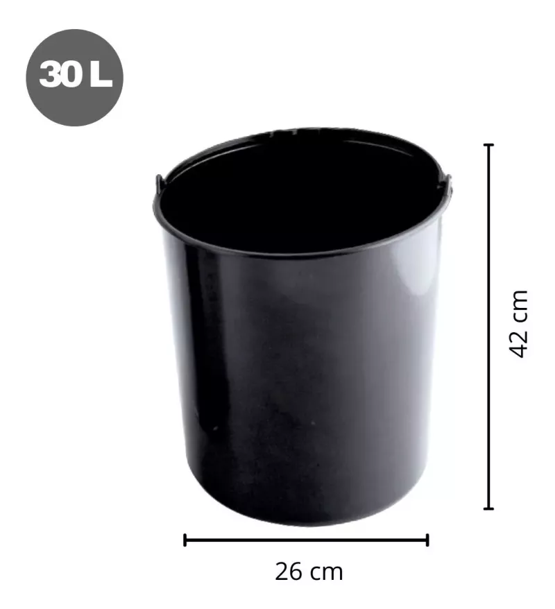 Cesto de basura automático Mio 30 litros plateado