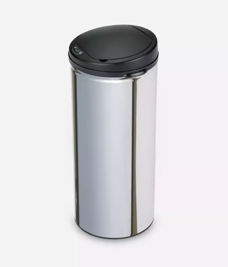 Cesto de basura automático Mio 30 litros plateado